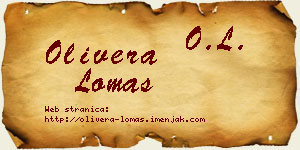 Olivera Lomas vizit kartica